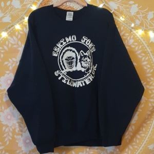 Eskimo Joe's Stillwater Oklahoma 2XL Navy Blue Crew Neck Sweatshirt
